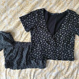 brandy melville floral top bundle